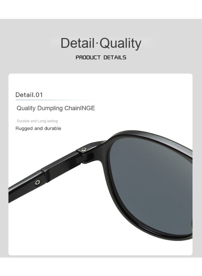 آنا نظارات شمسية طيار عصرية مزدوجة الحواف واقية من الشمس - Image 2