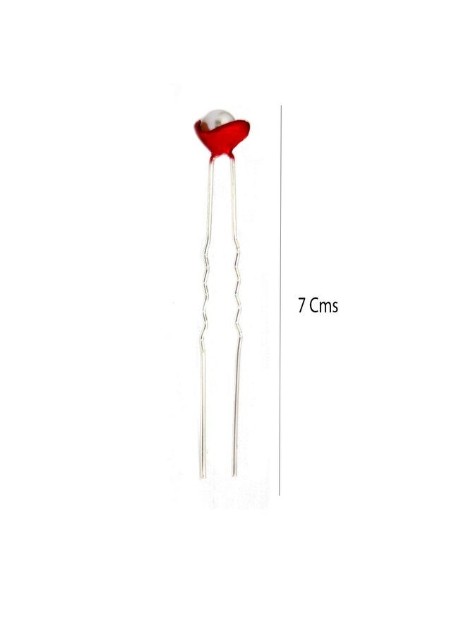 Paradise® Hair Accessories For Women And Girls/Juda Pins For Women (White Pearls) Pack Of 1pc - Image 2