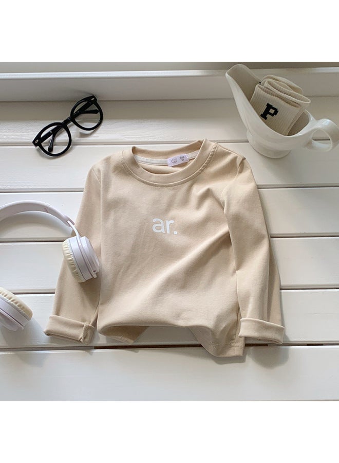 Cotton Kidsren's T-shirt Long-sleeved Autum Thin Cartoon Tops For Boys And Girls Baby Bottoming Shirts Spring And Autum Kidsren's Clothing