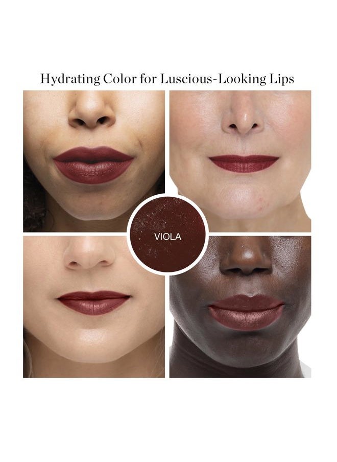 OGEE Tinted Sculpted Lip Oil - Lip Stain Made with 100% Organic Coconut Oil, Jojoba Oil, and Vitamin E - Best as Lip Balm, Lip Color or Lip Treatment - VIOLA  - Image 2