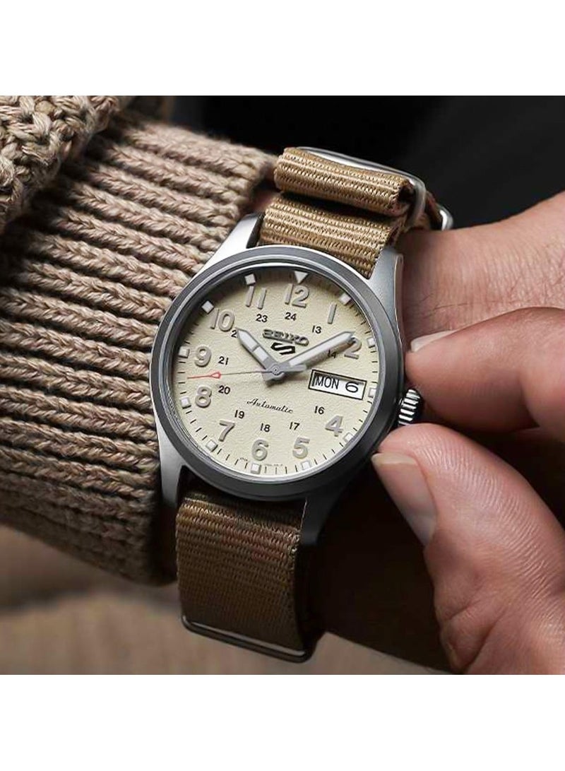 سيكو Seiko 5 Sports 'Desert Kit' Strap 36MM Watch SRPJ83K1 - Image 2