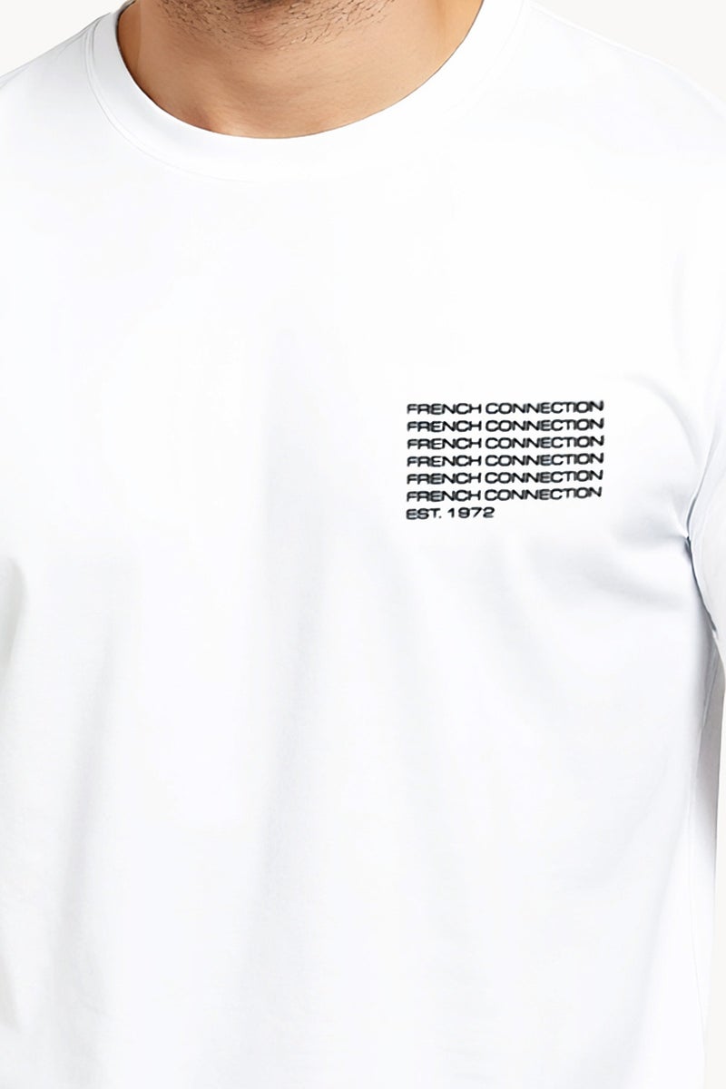French Connection Logo Crew Neck Basic T-Shirt  - Image 4
