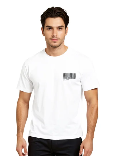 French Connection Logo Crew Neck Basic T-Shirt