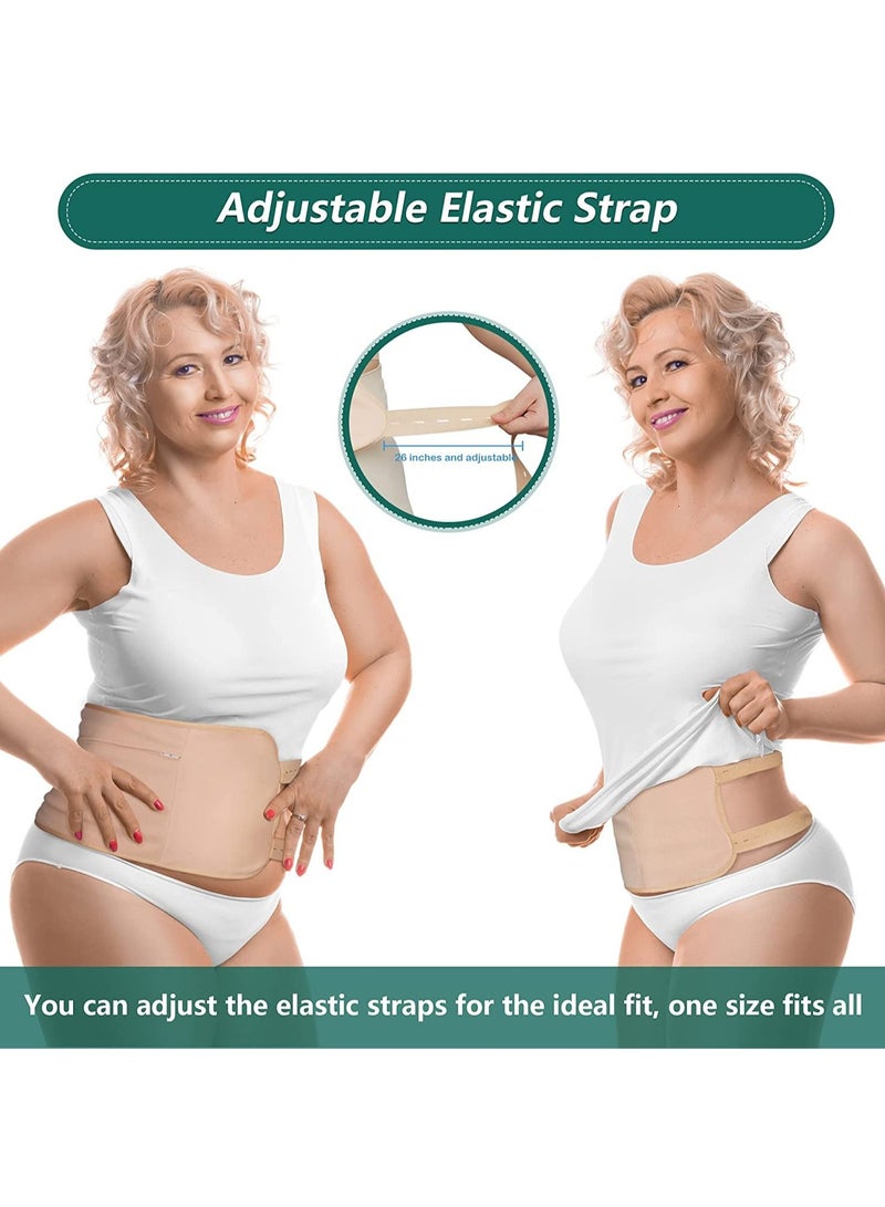 2 Pack Castor Oil Pack Wrap Reusable Organic Castor Oil Packs for Liver Detox Castor Oil Packs for Liver Detox with Adjustable Elastic Strap Flannel Cotton Machine Washable Anti Oil Leak - Image 2