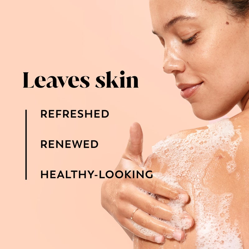 Olay Body Wash for Women, Fresh Radiance, Refreshing & Renewing, Made with Plant Based Cleansers, B3 Botanical Complex, For All Skin Types, Vanilla Blossom & Apricot Scent, 22 fl oz (Pack of 4) - Image 2