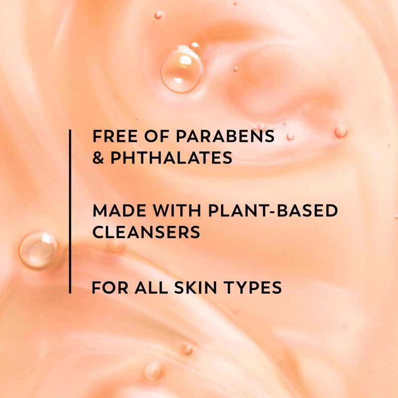 Olay Body Wash for Women, Fresh Radiance, Refreshing & Renewing, Made with Plant Based Cleansers, B3 Botanical Complex, For All Skin Types, Vanilla Blossom & Apricot Scent, 22 fl oz (Pack of 4) - Image 3