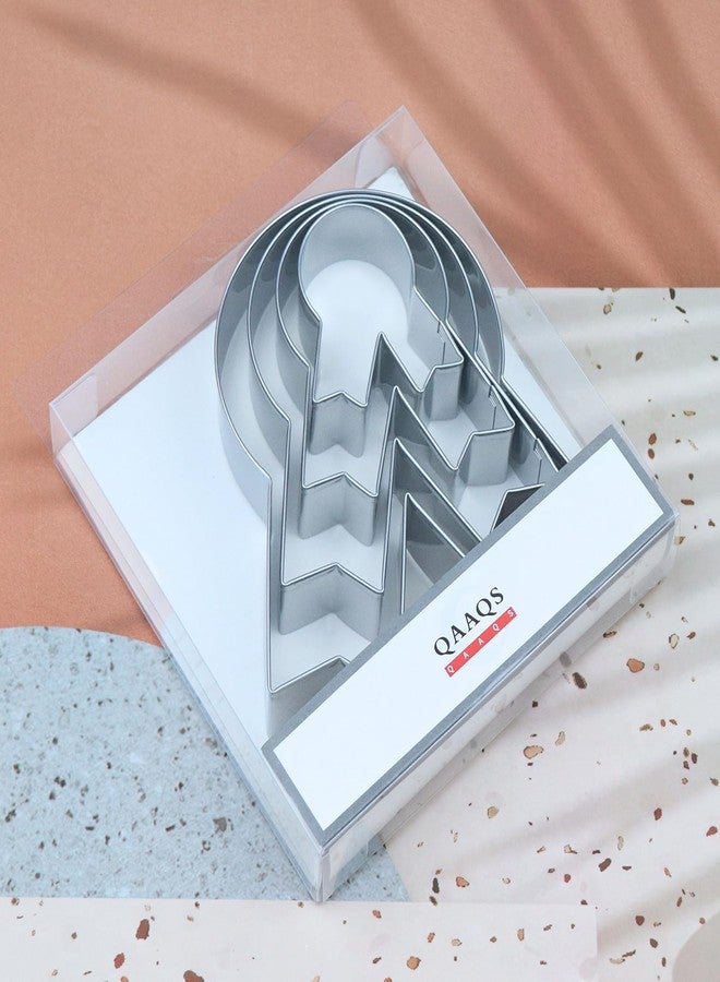 QAAQS Award Medal Cookie Cutter Set for Baking, 5/4/3/2 inch, 4 Piece, Stainless Steel - Image 5