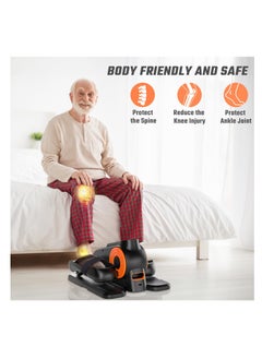 XiuWoo Under Desk Elliptical Machine, Ellipse Leg Exerciser for Seniors Fully Assembled, Quiet & Portable Electric Seated Pedal Exerciser with Remote Control & 12 Adjustable Speeds  - Image 5