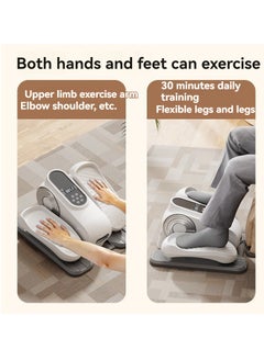 XiuWoo Under Desk Elliptical Machine, Ellipse Leg Exerciser for Seniors Fully Assembled, Quiet & Portable Electric Seated Pedal Exerciser with Remote Control & 12 Adjustable Speeds  - Image 3