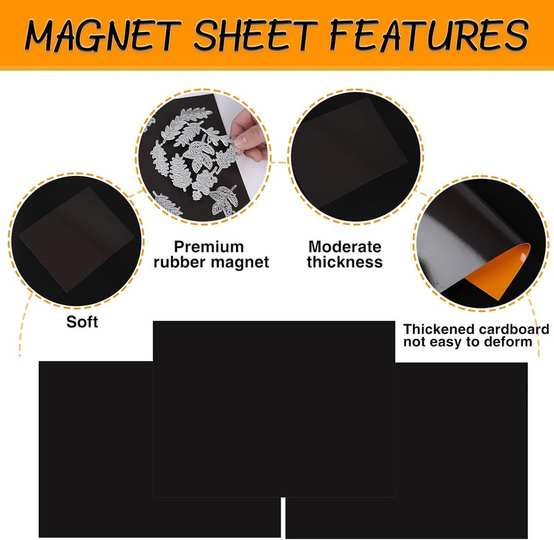 YixangDD 40 PCS Stamp and Die Storage Bag and Rubber Magnetic Sheets, Die Storage Set for Storage Die Cutting, DIY Scrapbooking - Image 5