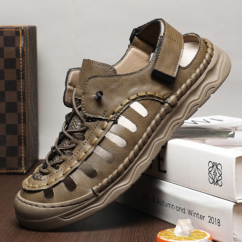 2025 Large Size Sandals Men'S Thick-Soled Summer Soft-Soled Beach Shoes For Outer Wear Dual-Purpose Sandals And Slippers Wear-Resistant - Image 2