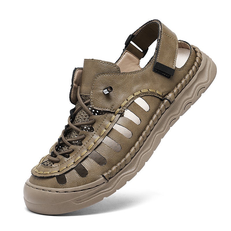 2025 Large Size Sandals Men'S Thick-Soled Summer Soft-Soled Beach Shoes For Outer Wear Dual-Purpose Sandals And Slippers Wear-Resistant - Image 1