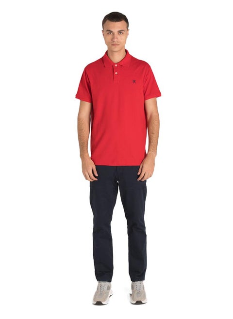 Basic Polo With Contrast Logo