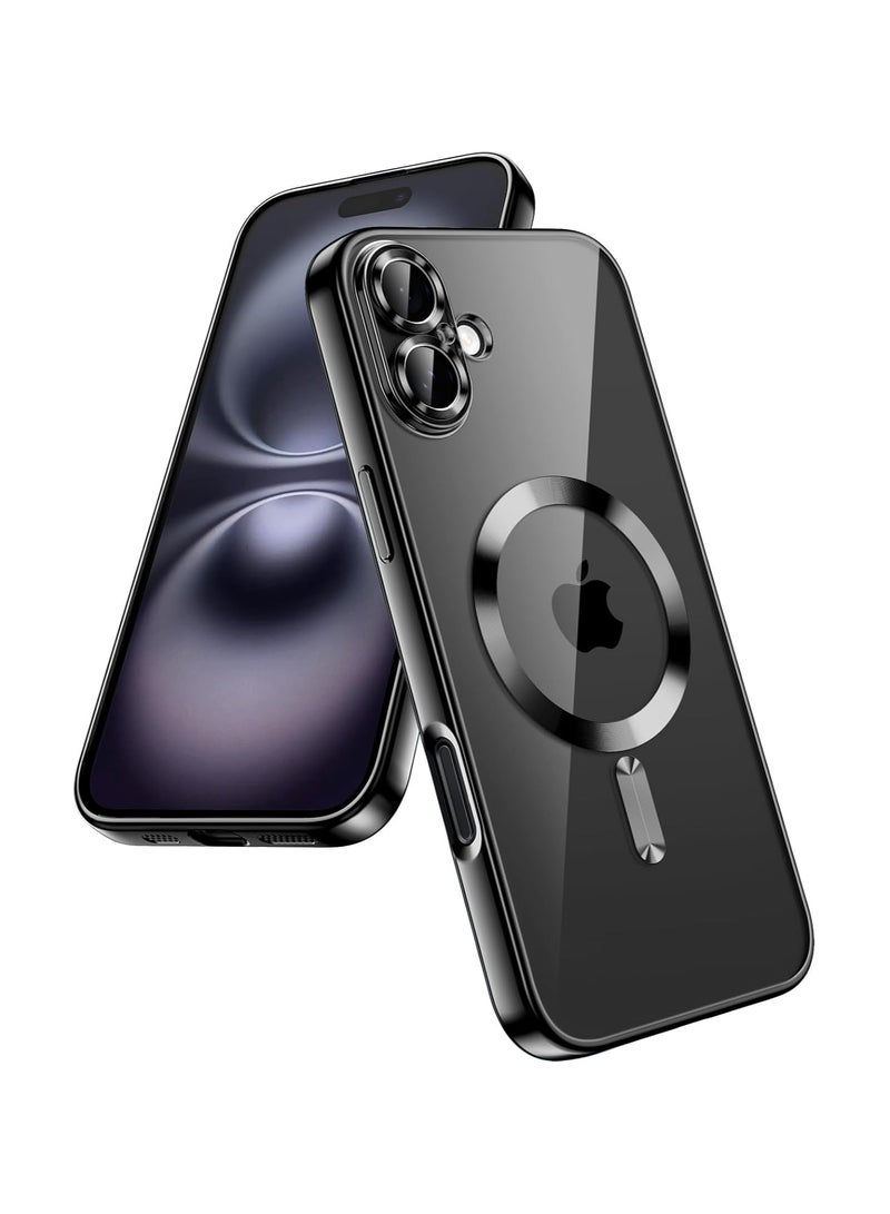 مناسبة لحالة الهاتف iPhone16 ، iPhon الطلاء الكهربائي المغناطيسي عدسة فيلم حالة لينة واقية شفافة - Image 1