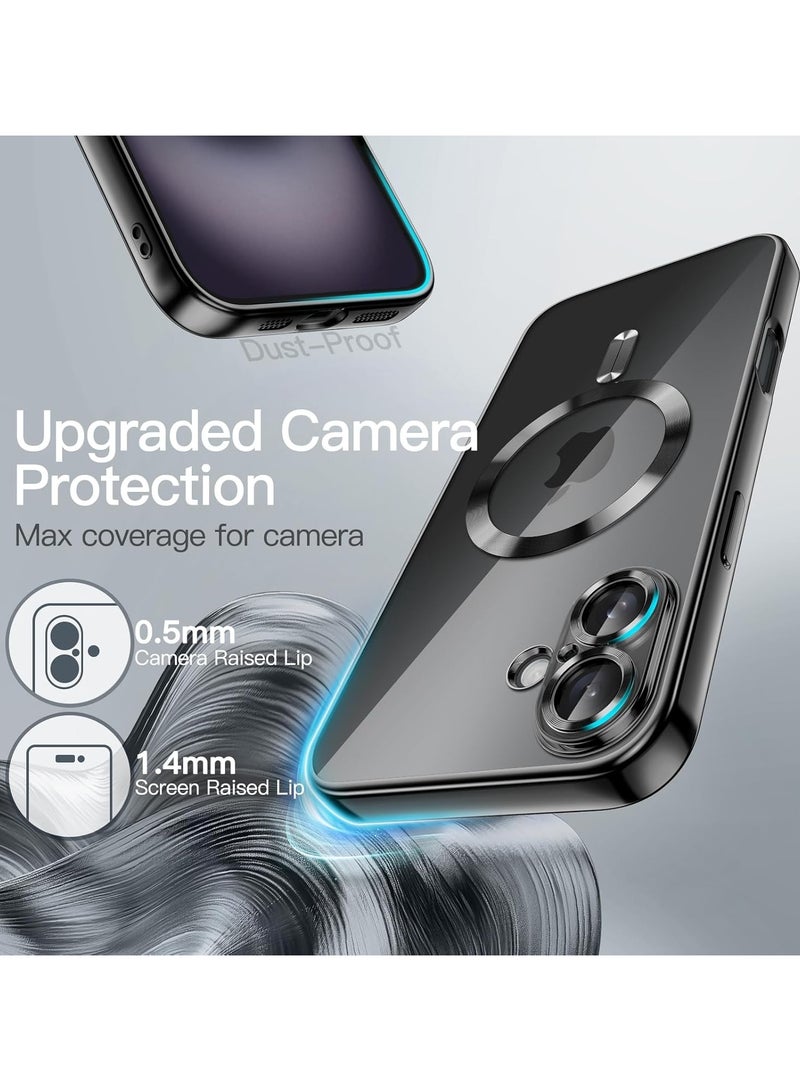 مناسبة لحالة الهاتف iPhone16 ، iPhon الطلاء الكهربائي المغناطيسي عدسة فيلم حالة لينة واقية شفافة - Image 3
