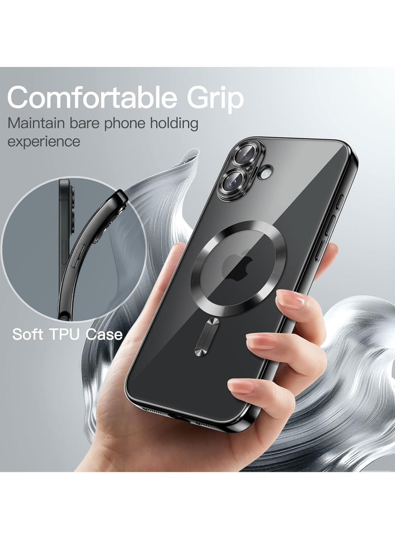 مناسبة لحالة الهاتف iPhone16 ، iPhon الطلاء الكهربائي المغناطيسي عدسة فيلم حالة لينة واقية شفافة - Image 5