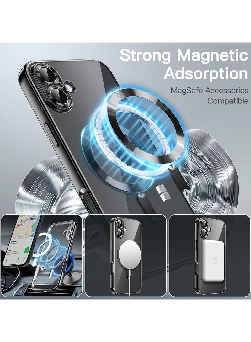 مناسبة لحالة الهاتف iPhone16 ، iPhon الطلاء الكهربائي المغناطيسي عدسة فيلم حالة لينة واقية شفافة - Image 4