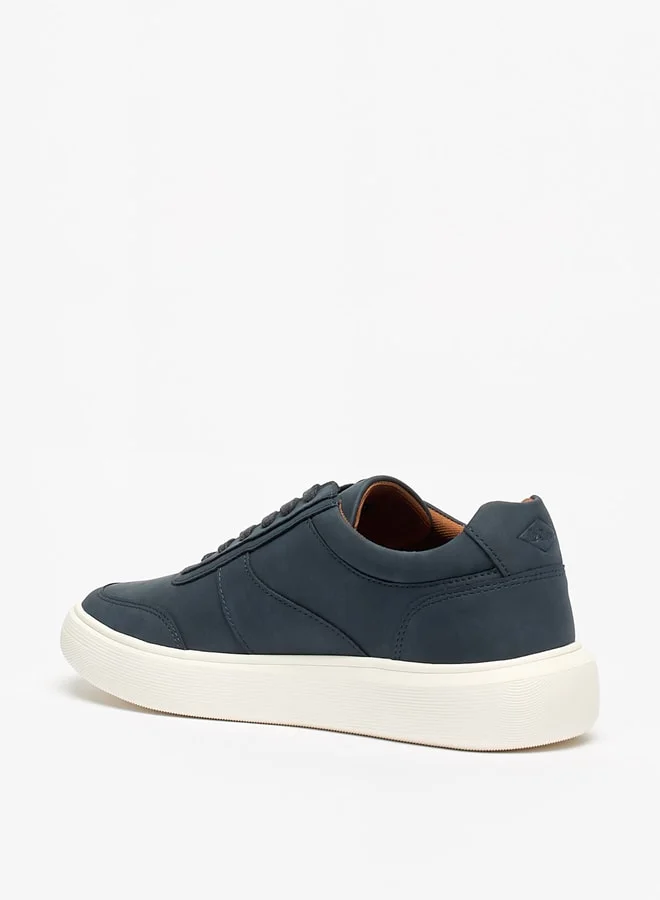 لي كوبر Men's Solid  Lace-Up Low Ankle Sneakers