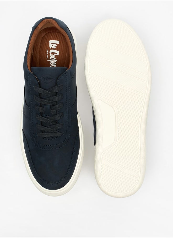 Lee Cooper Men's Solid  Lace-Up Low Ankle Sneakers  - Image 4