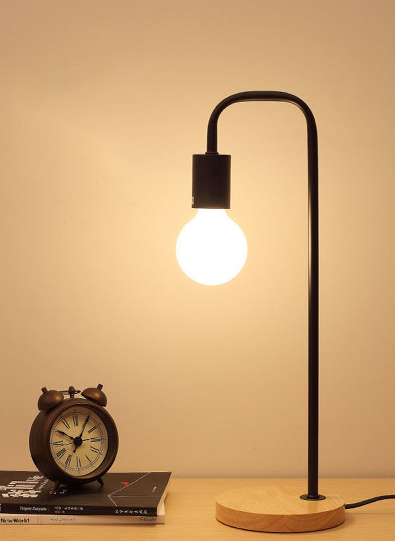 Sharpdo Wooden Table Lamp Bedroom Modern Night Stand Lights Modern Small Desk Lamp For Work Gaming And Study - Image 1