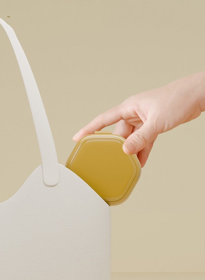 BF HOME Denture Bath Box Cup with Strainer Basket Denture Holder Storage Soak Container for Travel Cleaning Retainer Cleaner Case Mouth Guard Case - Image 4