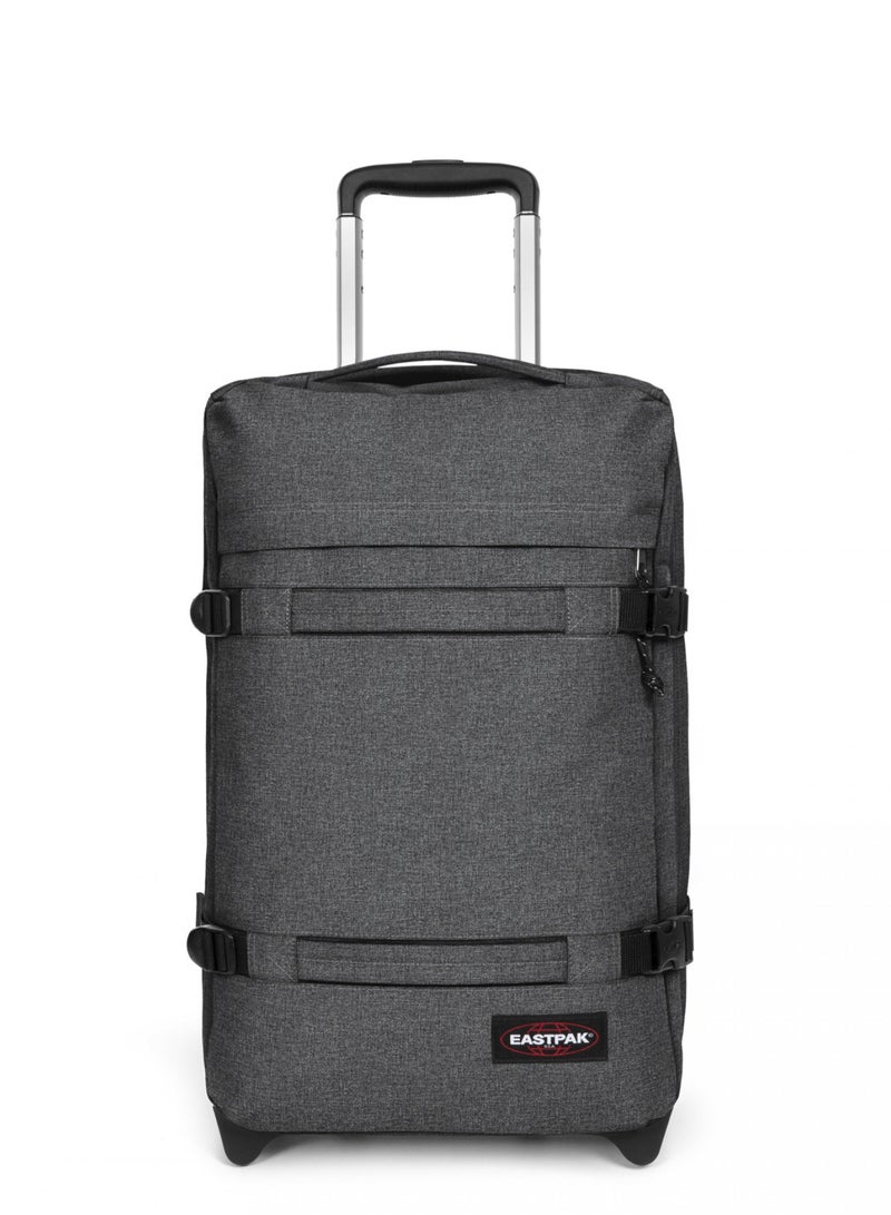 EASTPAK TRANSITR Trolley Luggage Black Denim Small - Image 1