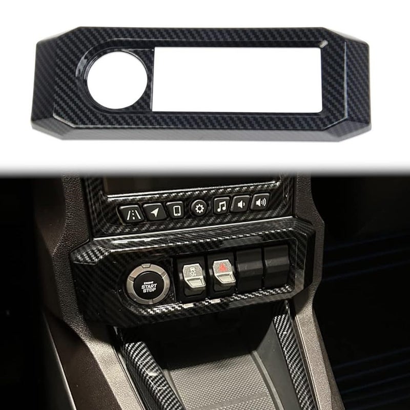 Fewshaw Carbon Fiber Central Control Adjustment Button Panel Cover Trim for Polaris Slingshot 2020-2025 - Image 1