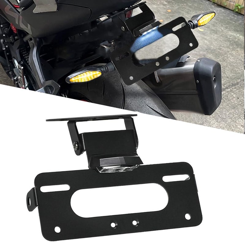 FREAXLL CFMOTO 450 20222025 Fender Eliminator Fit Motocycle License Plate Holder with LED Plate Light for CF Moto 450S 450SS 450SR 450NK 20222025 250SR 300SR 2023 2024 Black