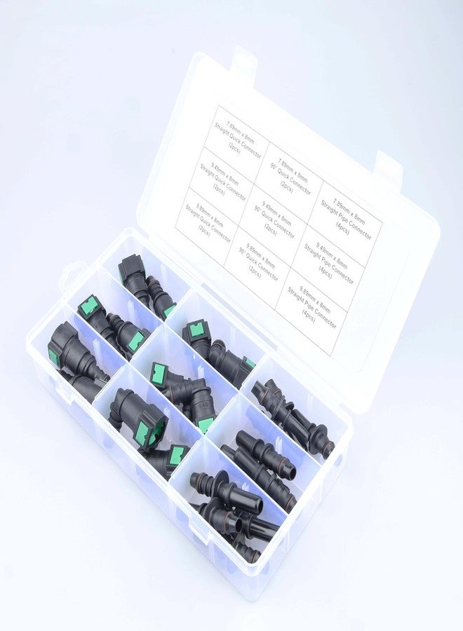 AC PERFORMANCE 24PCS Assorted Fuel Line Quick Connector Kit, SAE 7.89mm & 9.49mm & 9.89mm to 8mm - Image 3