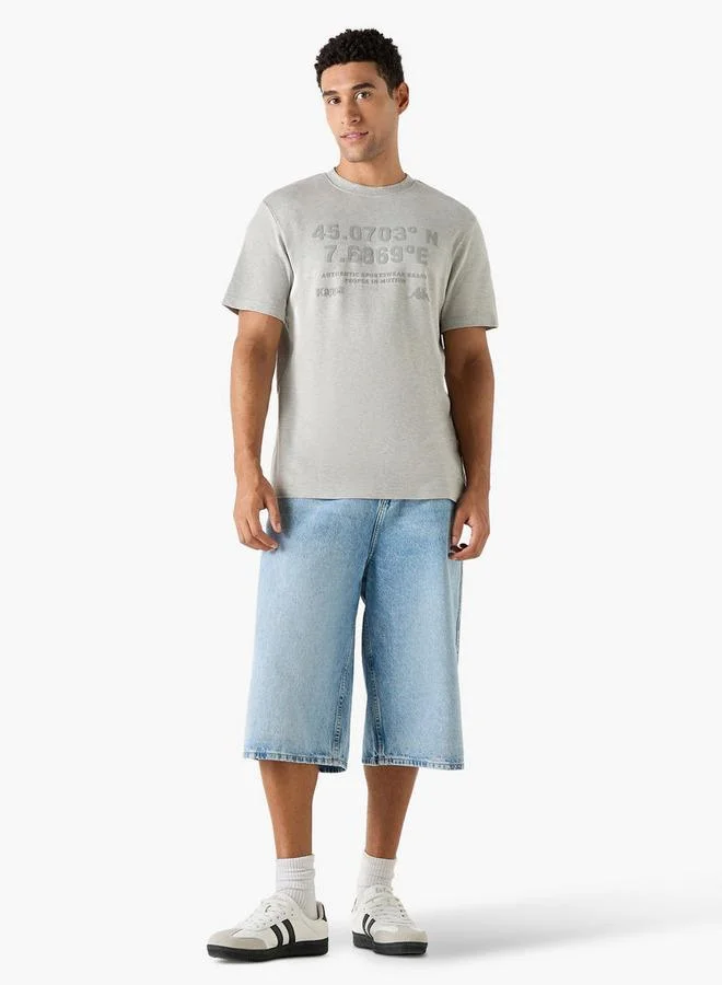 كابا تيشيرت منقوش بأكمام قصيرة من كابا