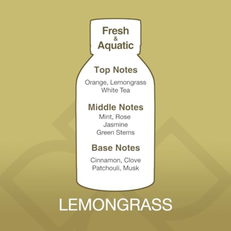 Essancy Air Care, Lemongrass Aroma Blend, Green scents Collection, Fragrance Oil Bottle, Anti-Allergic, Aromatherapy, Refills for Diffusers, Refreshes, 500ml - Image 2
