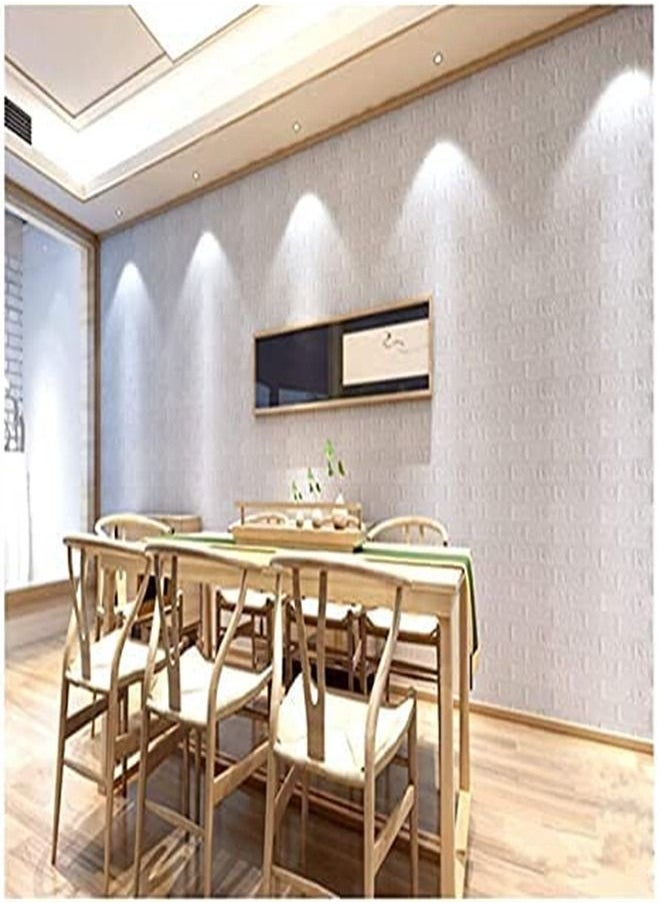 ORiTi - 70x77cm PE Foam 3D Wall Stickers Safty Home Decor Wallpaper ,white(10 Pack) - Image 1