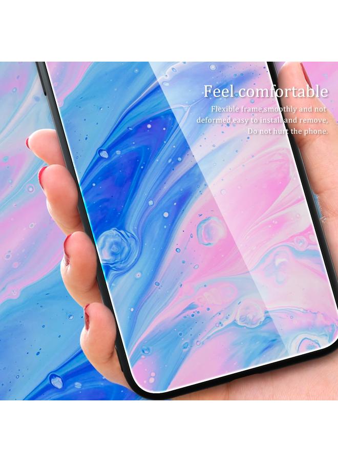 S-TOP Case For Huawei Enjoy 20 5G Marble Pattern Glass Protective Phone Case - Image 3