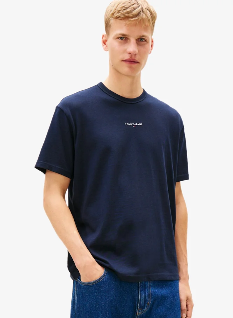 Linear Logo Embroidery Relaxed T-Shirt