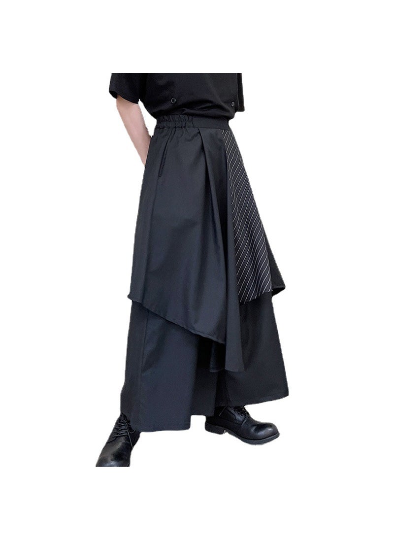 Generic - Yohji Yamamoto Inspired Skirt-Pants Hybrid for Men 511# Black - Image 1