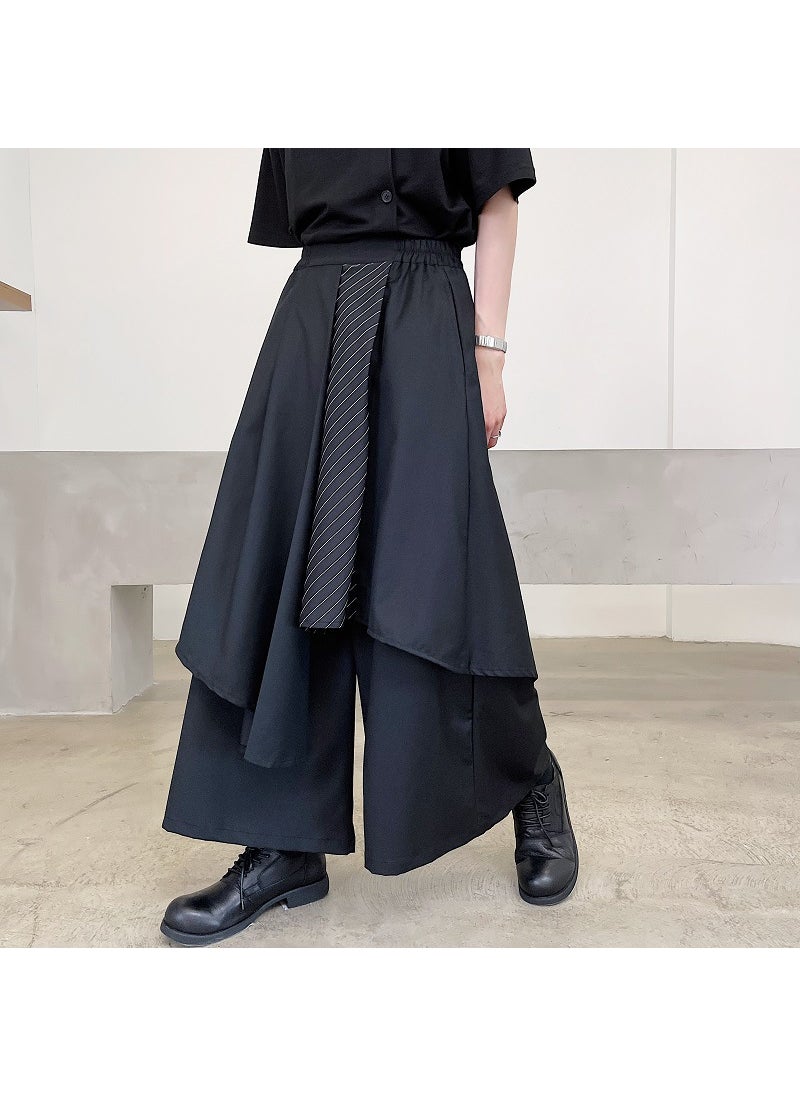 Generic - Yohji Yamamoto Inspired Skirt-Pants Hybrid for Men 511# Black - Image 1