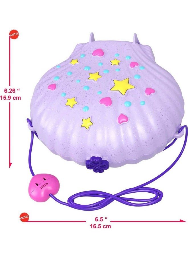 Polly Pocket - Travel Toy With Micro Dolls & Accessories, Mermaid 2-In-1 Seashell Purse Playset (Amazon Exclusive) - Image 1