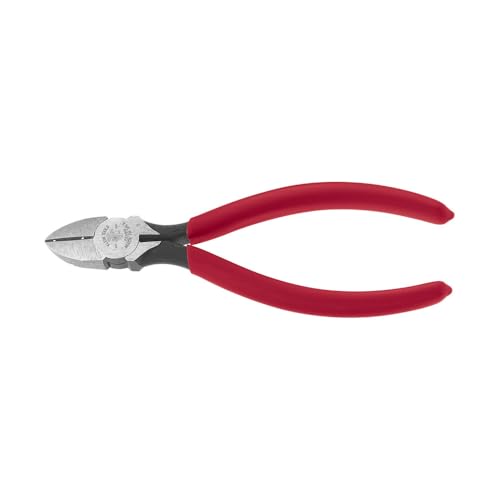 Klein Tools 72192 Pliers Made in USA Diagonal Cutting Pliers Type D6 for Telephone Work with V Stripping Notch 6Inch