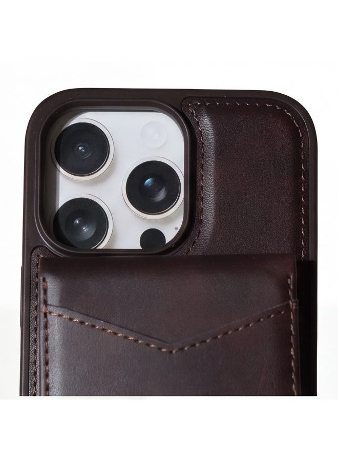 HDD 2-in-1 Magnetic MagSafe Leather Case with Detachable Card Holder Wallet for iPhone 16 Pro Max - Image 2