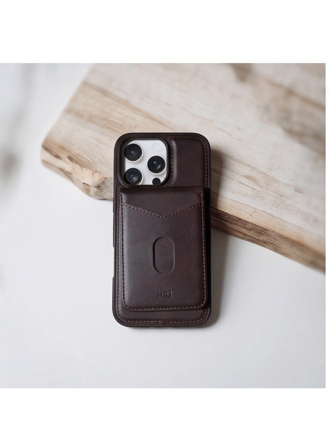 HDD 2-in-1 Magnetic MagSafe Leather Case with Detachable Card Holder Wallet for iPhone 16 Pro Max - Image 5