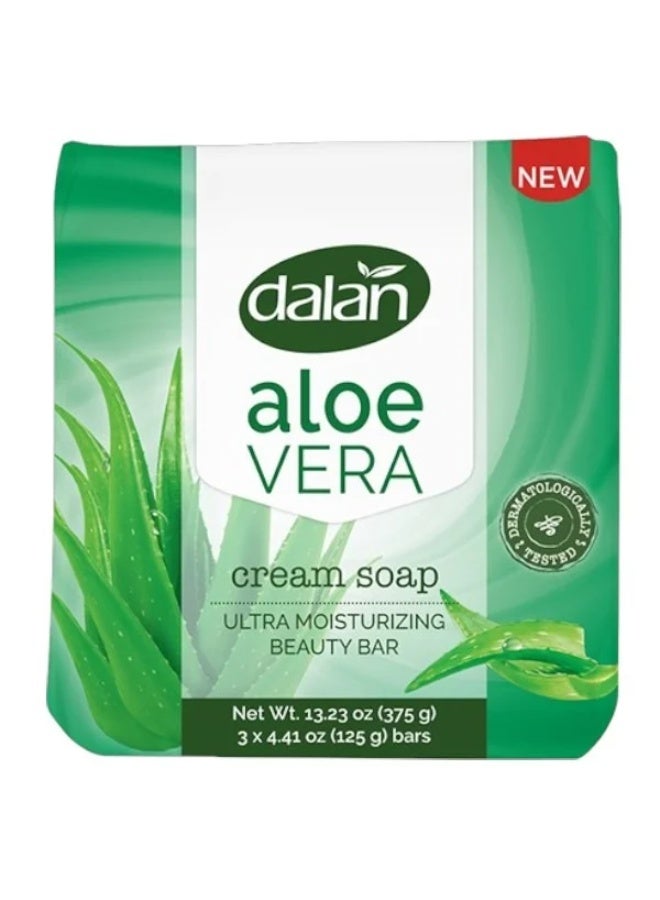 صابون كريمي ألوفيرا مرطب  – 3 × 125 جرام