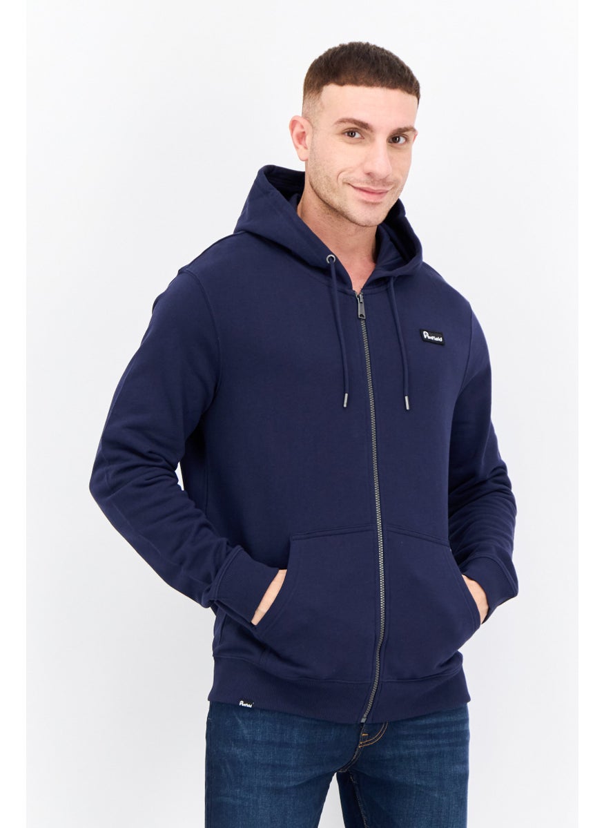 Penfield Men Hooded Brand Logo Long Sleeves Sweatshirt, Navy  - Image 1