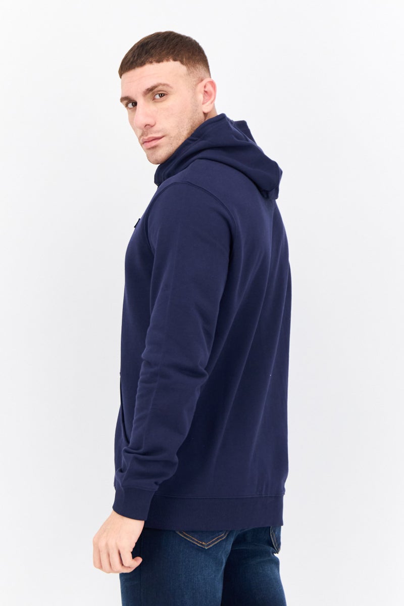 Penfield سويت شيرت بقلنسوة للرجال بشعار العلامة التجارية بأكمام طويلة، أزرق داكن - Image 2