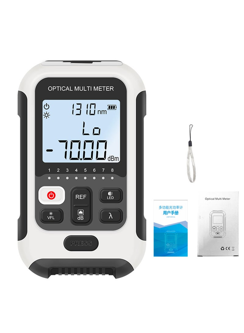 Portable Lightweight 3 in 1 Optical Power Meter High Accurancy Network Tester Digital Display Optical Fiber Tester with LED Light - Image 3