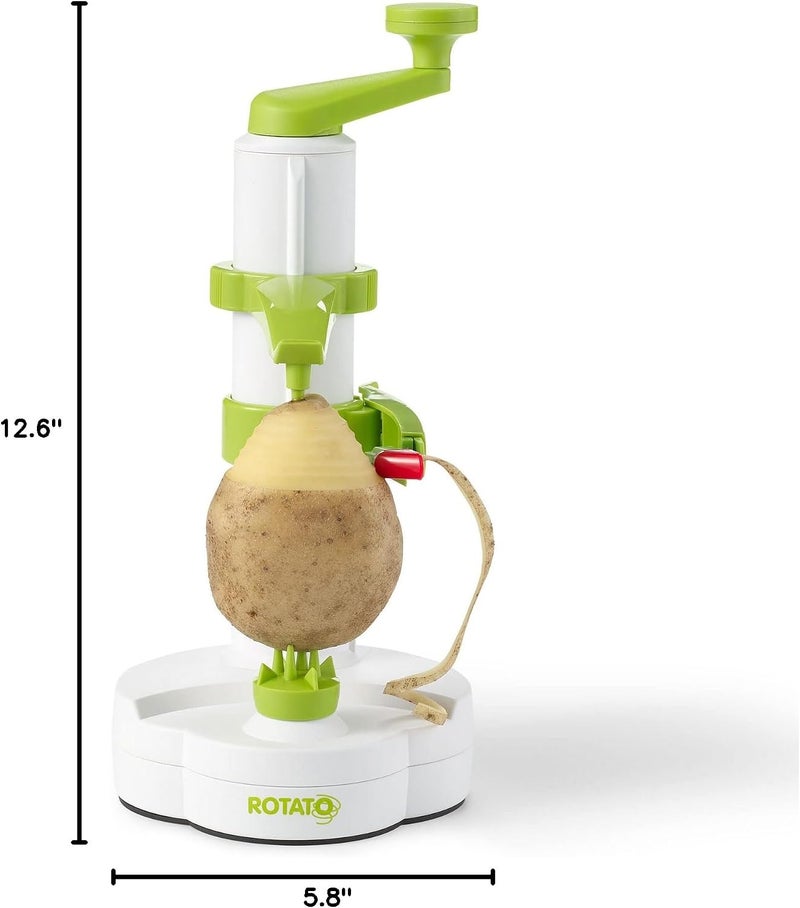 Starfrit Rotato Manual Peeler - Include 4 Spare Blades and Thumb Knife - Peel in Seconds with one Easy Motion Potatoes, Apples and Citrus - Image 2