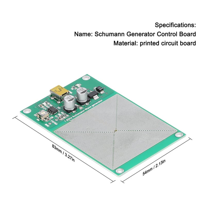 Schumann Generator: 7.83Hz Adjustable Square Wave, High Frequency Accuracy, Micro USB Powered - Stable Waveform, Low Static Power, Schumann Waves Generator for Multiple Applications - Image 2