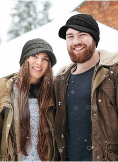 SYOSI Men/Women warm soft knitted ponytail brimless beanie, 3 pcs for winter outdoor snow  - Image 2