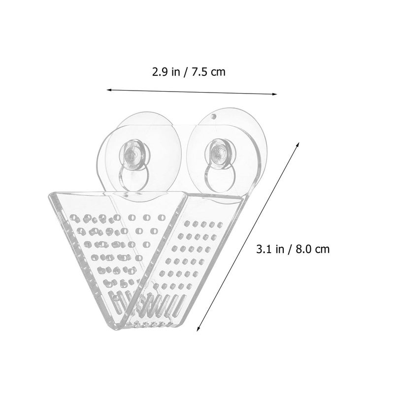 Acrylic Aquarium Feeder With Double Suction Cups High Transparency Blood Worm Container - Image 3