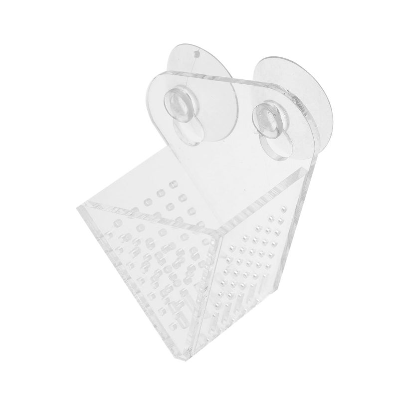 Acrylic Aquarium Feeder With Double Suction Cups High Transparency Blood Worm Container - Image 2