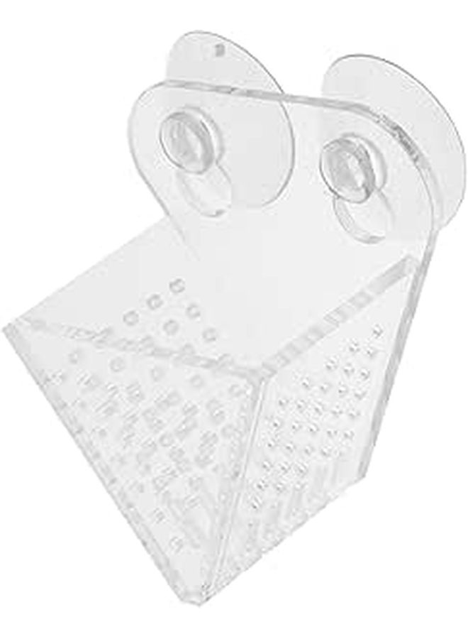 Acrylic Aquarium Feeder With Double Suction Cups High Transparency Blood Worm Container - Image 1